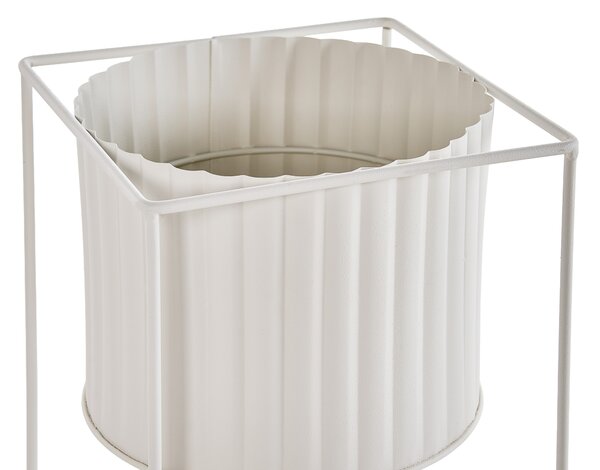 Sada 2 vyvýšených květináčů PULSATILLA 20/22 cm Kov Pastelově růžová