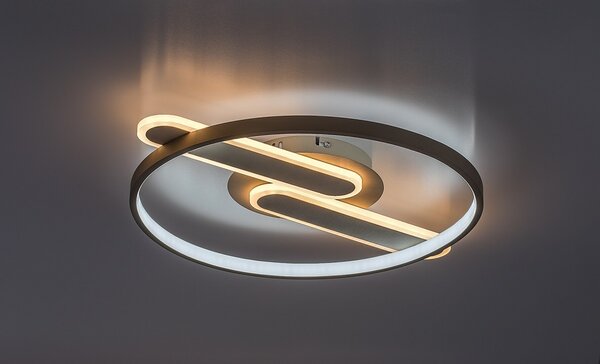 Rabalux 71468 LED přisazené stropní svítidlo Brantiel | 55W integrovaný LED zdroj | 4000lm | 3000-6000K | dálkové ovládání | stmívač | béžová