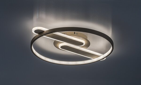 Rabalux 71468 LED přisazené stropní svítidlo Brantiel | 55W integrovaný LED zdroj | 4000lm | 3000-6000K | dálkové ovládání | stmívač | béžová