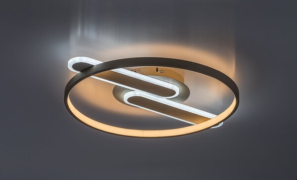 Rabalux 71468 LED přisazené stropní svítidlo Brantiel | 55W integrovaný LED zdroj | 4000lm | 3000-6000K | dálkové ovládání | stmívač | béžová