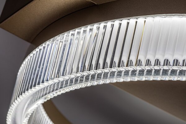 Rabalux 71471 LED přisazené stropní svítidlo Rivona | 18W integrovaný LED zdroj | 1400lm | 3000-6500K | dálkové ovládání | stmívač | zlatá