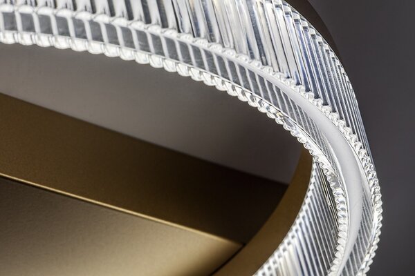 Rabalux 71471 LED přisazené stropní svítidlo Rivona | 18W integrovaný LED zdroj | 1400lm | 3000-6500K | dálkové ovládání | stmívač | zlatá