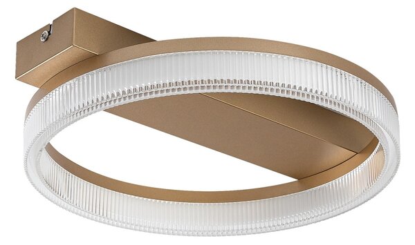 Rabalux 71471 LED přisazené stropní svítidlo Rivona | 18W integrovaný LED zdroj | 1400lm | 3000-6500K | dálkové ovládání | stmívač | zlatá