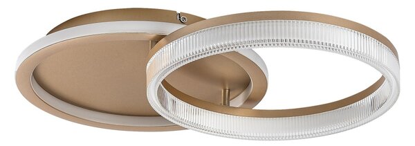 Rabalux 71472 LED přisazené stropní svítidlo Rivona | 22W integrovaný LED zdroj | 1500lm | 3000-6500K | dálkové ovládání | stmívač | zlatá