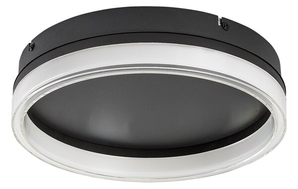 Rabalux 71478 LED přisazené stropní svítidlo Seraphiel | 18W integrovaný LED zdroj | 1110lm | 3000-6500K | dálkové ovládání | stmívač | černá
