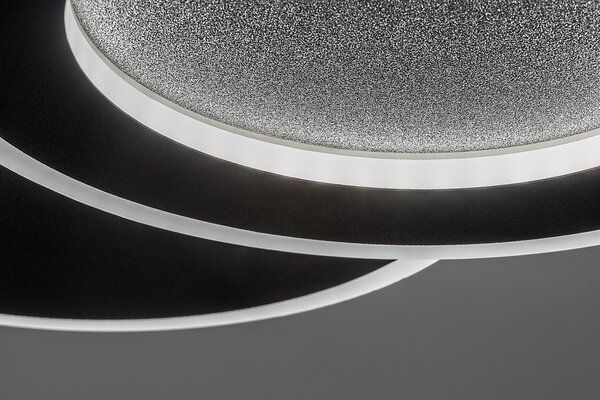 Rabalux 71486 LED přisazené stropní svítidlo Lureo | 24W integrovaný LED zdroj | 1510lm | 3000-6500K | dálkové ovládání | stmívač | černá