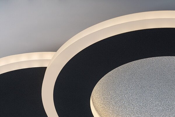 Rabalux 71486 LED přisazené stropní svítidlo Lureo | 24W integrovaný LED zdroj | 1510lm | 3000-6500K | dálkové ovládání | stmívač | černá
