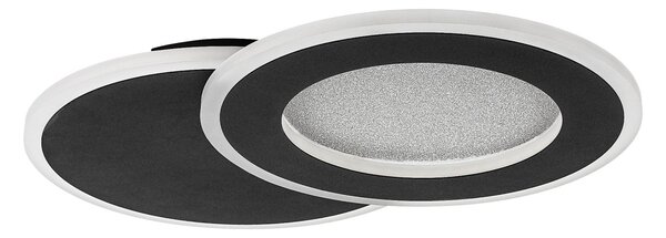 Rabalux 71486 LED přisazené stropní svítidlo Lureo | 24W integrovaný LED zdroj | 1510lm | 3000-6500K | dálkové ovládání | stmívač | černá