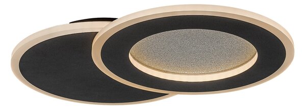 Rabalux 71486 LED přisazené stropní svítidlo Lureo | 24W integrovaný LED zdroj | 1510lm | 3000-6500K | dálkové ovládání | stmívač | černá