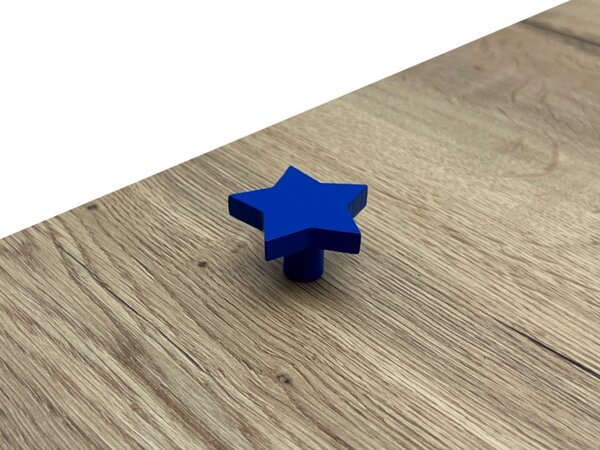 In-Design Nábytková knopka Hvězdička modrá