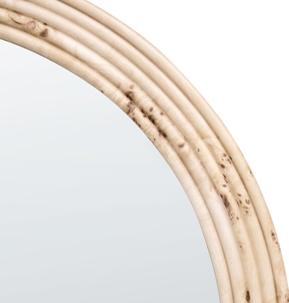 Zrcadlo MILLERY 73 cm 102 cm Světle hnědá