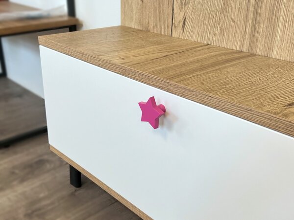 In-Design Nábytková knopka Hvězdička růžová