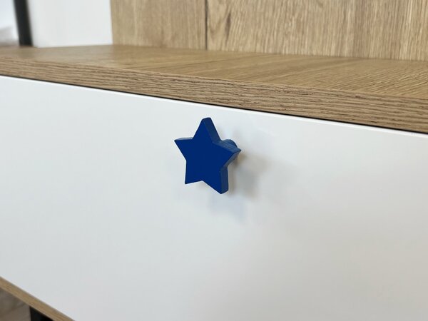 In-Design Nábytková knopka Hvězdička modrá
