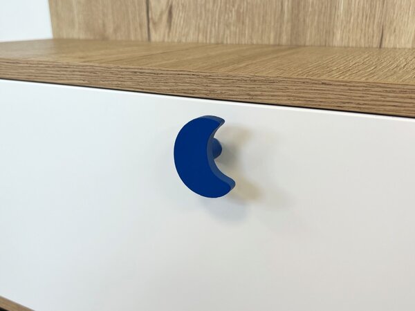 In-Design Nábytková knopka měsíček modrý VPP
