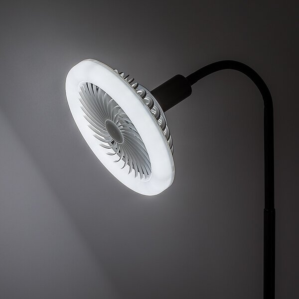 Rabalux 74031 stojací lampa Venturo | 16W E27 | 1600lm | 3000-6500K | s vypínačem | černá