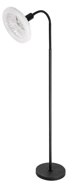 Rabalux 74031 stojací lampa Venturo | 16W E27 | 1600lm | 3000-6500K | s vypínačem | černá