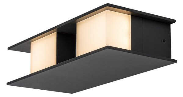 Rabalux 77063 LED venkovní nástěnné svítidlo Kioni | 13W integrovaný LED zdroj | 680lm | 3000K | antracit
