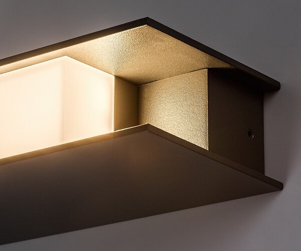 Rabalux 77063 LED venkovní nástěnné svítidlo Kioni | 13W integrovaný LED zdroj | 680lm | 3000K | antracit