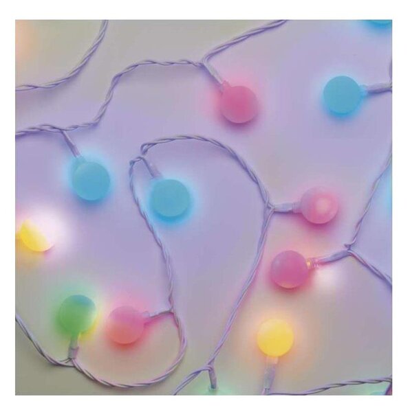 LED venkovní řetěz 40xLED/9m IP44 multicolor