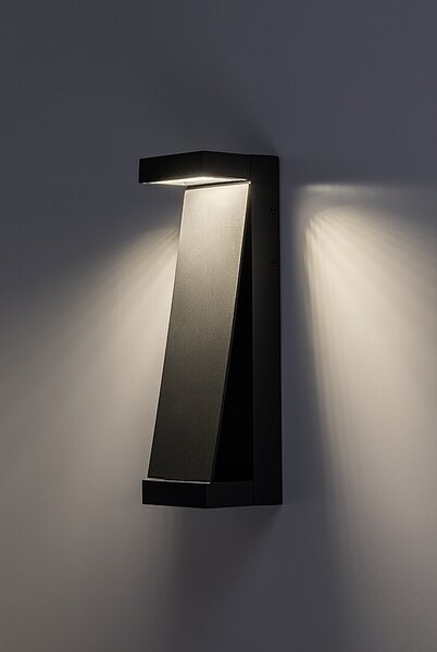 Rabalux 77067 LED venkovní nástěnné svítidlo Bradu | 12W integrovaný LED zdroj | 845lm | 3000K | antracit