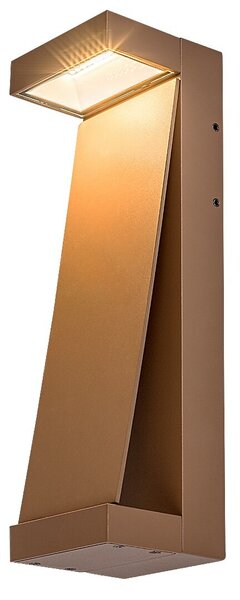 Rabalux 77068 LED venkovní nástěnné svítidlo Bradu | 12W integrovaný LED zdroj | 890lm | 3000K | hnědá