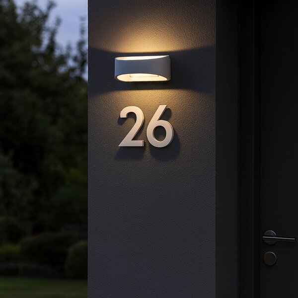 Rabalux 77178 LED venkovní nástěnné svítidlo Gerla | 9W integrovaný LED zdroj | 370lm | 3000K | bílá