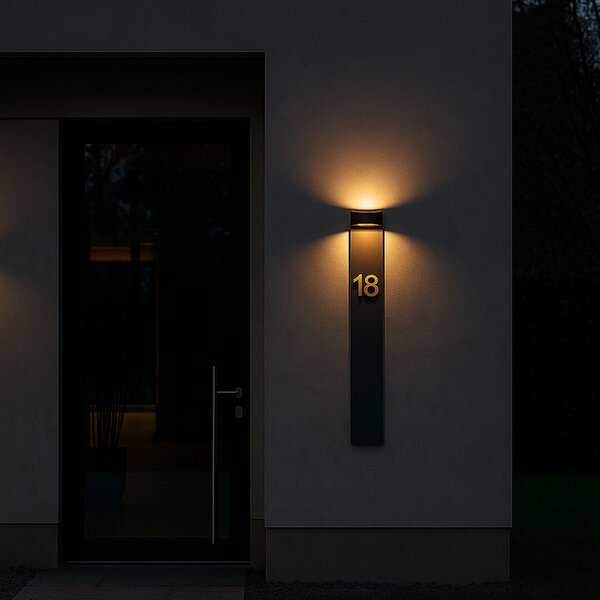 Rabalux 77179 LED venkovní nástěnné svítidlo Gerla | 9W integrovaný LED zdroj | 400lm | 3000K | antracit