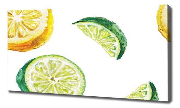 Foto obraz na plátně Citron a limetka oc-67543489