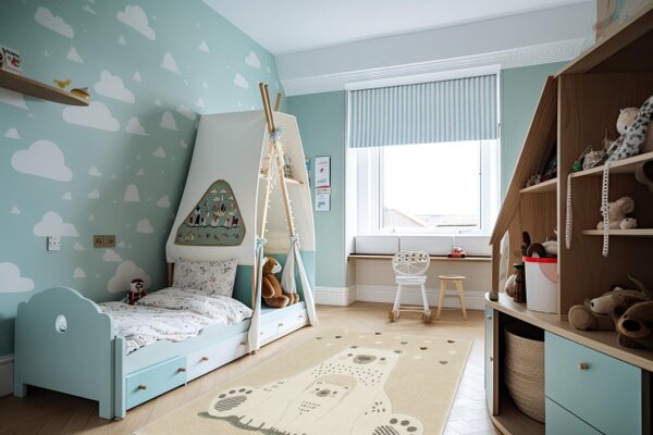 Koberec Tanami Kids C5732A krémový / béžový