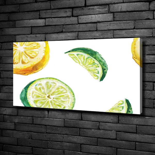 Foto obraz na plátně Citron a limetka oc-67543489