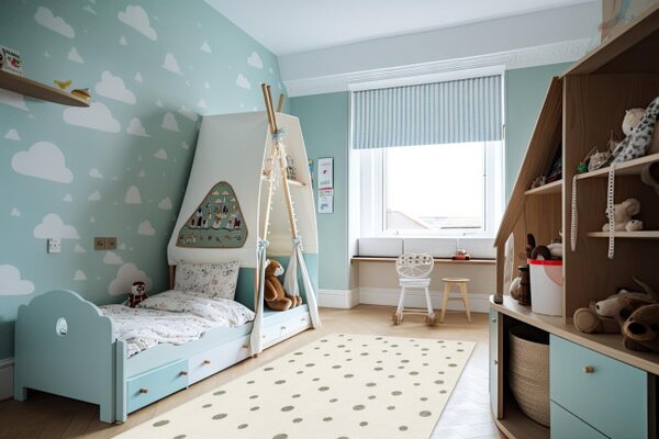 Koberec Tanami Kids C7217A krémový / měděný
