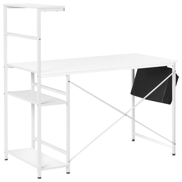 Pracovní stůl ARAMINGO Bílá 120 cm 60 cm s úložným prostorem