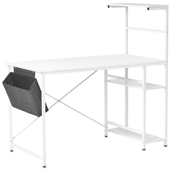 Pracovní stůl ARAMINGO Bílá 120 cm 60 cm s úložným prostorem