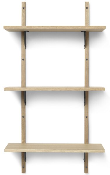 Ferm Living designové nástěnné police Sector Shelf Triple Narrow