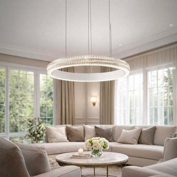 Ideal lux Miracle LED závěsné lineární svítidlo Ø80cm