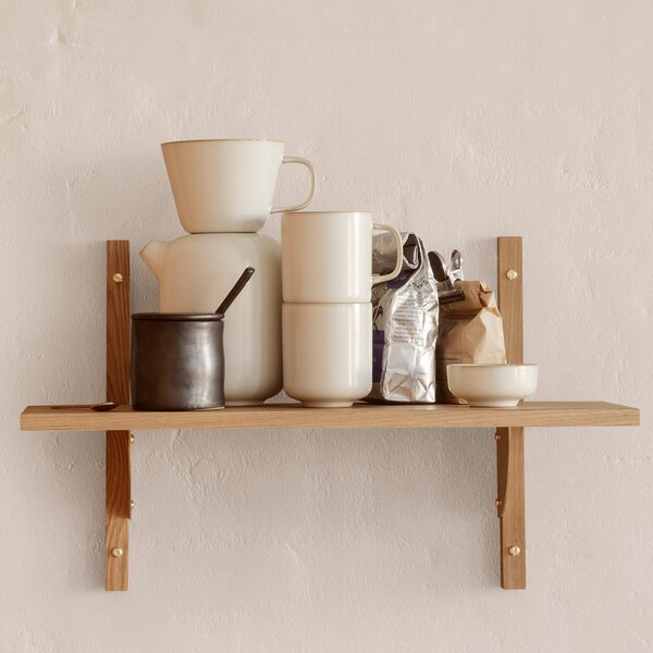 Ferm Living designové nástěnné police Sector Shelf Single Narrow