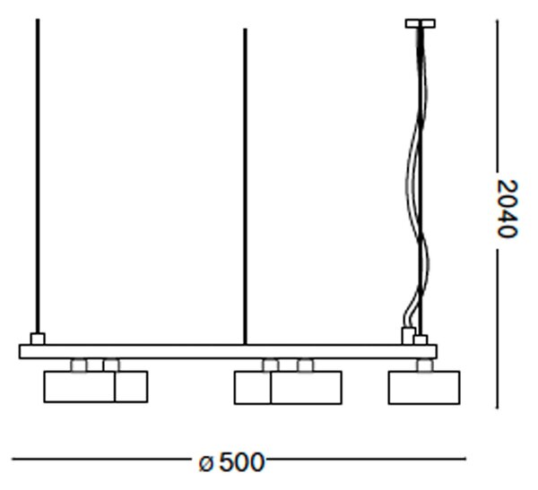 Ideal lux Minor GX53 kruhové závěsné svítidlo 8