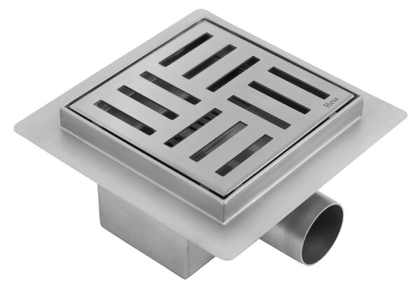 Odtokový žlab REA CROSS Nickel Brush 12x12