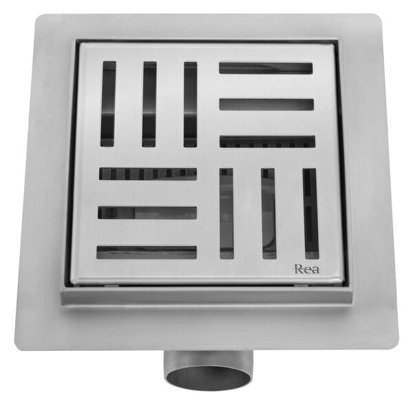 Odtokový žlab REA CROSS Nickel Brush 12x12