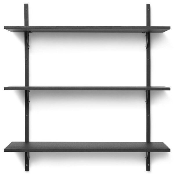 Ferm Living designové nástěnné police Sector Shelf Triple Wide