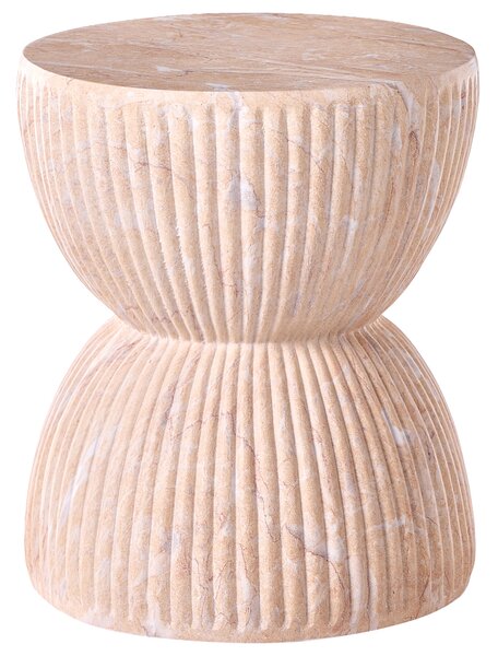 Odkládací stolek OCCHITO 36 cm 36 cm Béžový mramor