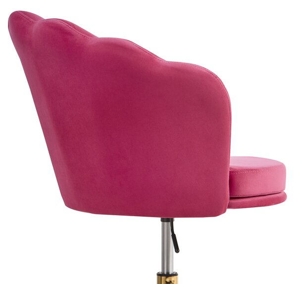 Židle k psacímu stolu MONTICELLO Umělý samet Fuchsiová