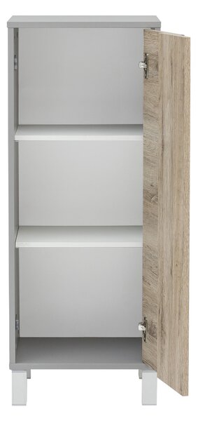 MIDI SKŘÍŇKA, šedá, 40,5/103,5/33 cm Stylife - Úzké skříňky do koupelny