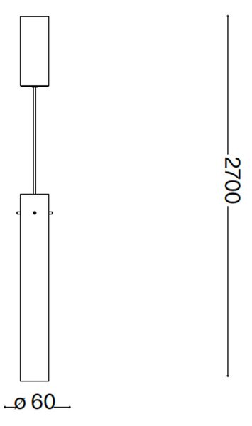 Ideal lux Flam LED závěsné svítidlo JantarováHladká