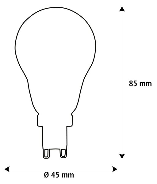 Segula 55353 LED žárovka A15 G9 čirá G9 3,2 W (26 W) 270 Lm 2700 K
