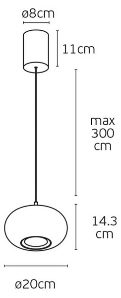 VK Light Arbor LED závěsné svítidlo Zlatá