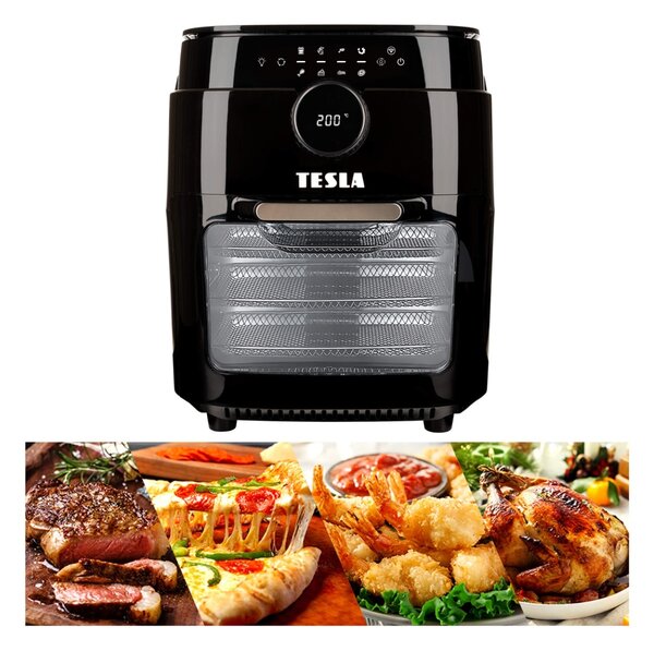 TESLA AirCook & Grill QG800 WiFi - multifunkční digitální horkovzdušná fritéza