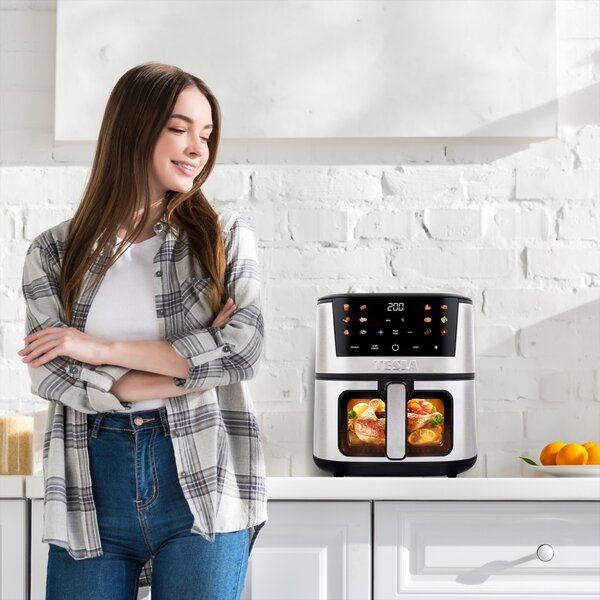 TESLA AirCook Q60 XXL Pro - multifunkční digitální horkovzdušná fritéza