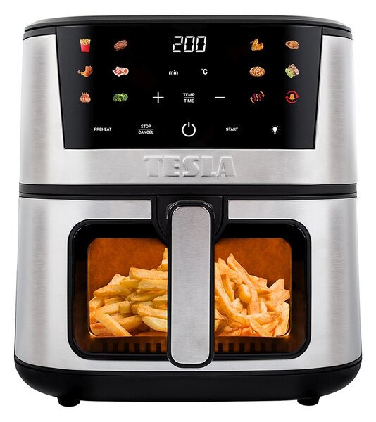 TESLA AirCook Q60 XXL Pro - multifunkční digitální horkovzdušná fritéza