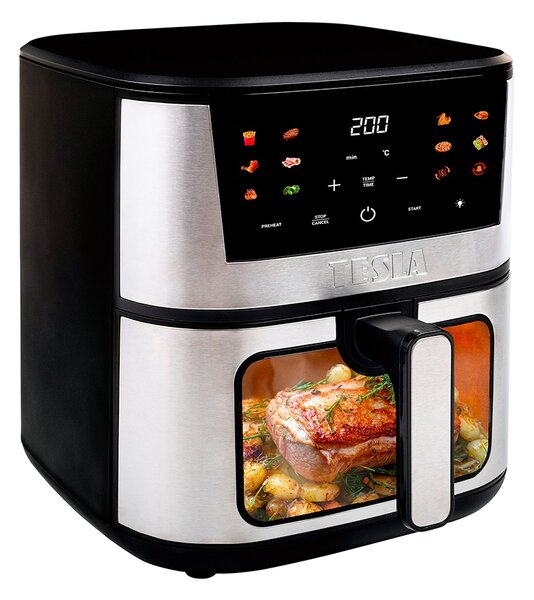 TESLA AirCook Q60 XXL Pro - multifunkční digitální horkovzdušná fritéza